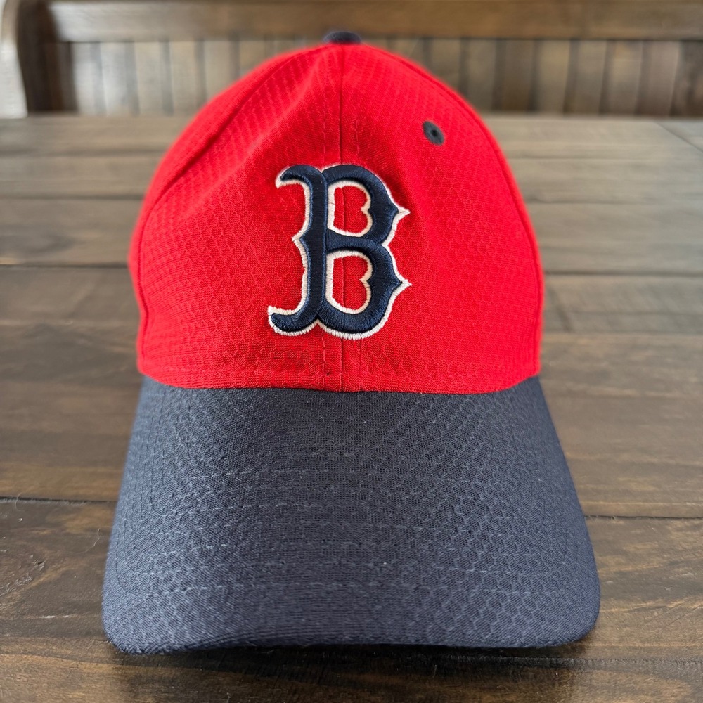 New Era Boston Red Sox Hat Mens OSFM Red Navy 9TWENTY Adjustable MLB Cap